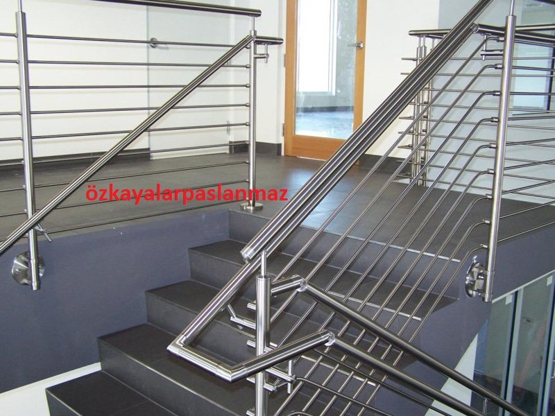 paslanmaz okul merdiven küpeştesi